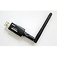 Panda Wireless PAU06 300Mbps Wireless N USB Adapter - w/ High Gain Antenna - Win XP/Vista/7/8/10/11, Mint, Ubuntu, MX Linux, 