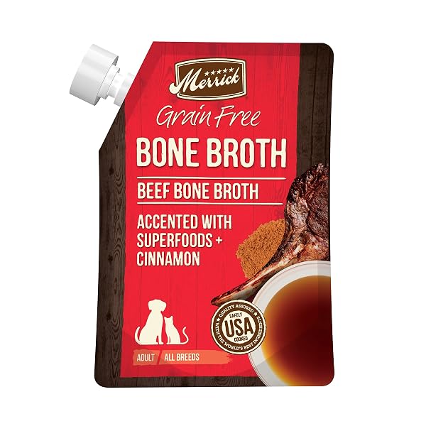 MERRICK GRAIN FREE BONE BROTH, PREMIUM HUMAN GRADE...