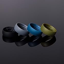 ThunderFit Silicone Rings for Men, Breathable