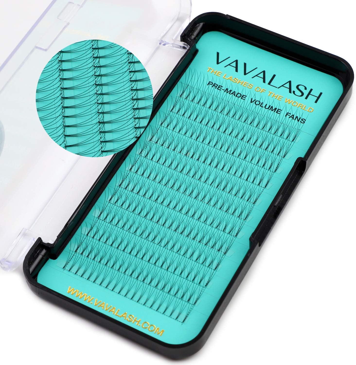 Eyelash Extensions 3D 4D 5D 6D 7D 10D Thickness 0.05/0.07/0.1 C/D Curl Eyelashes Short Stem heat bonded Premade Fans Russian Volume Pre-fanned Lash Extensions Supplies (3D-0.10-C-11mm)