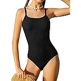 Doumlop Girl Swimsuit One Piece Bathing Suit for Girls Cut Out Back Solid Color Adjustable Straps Swimwear Size 9-16