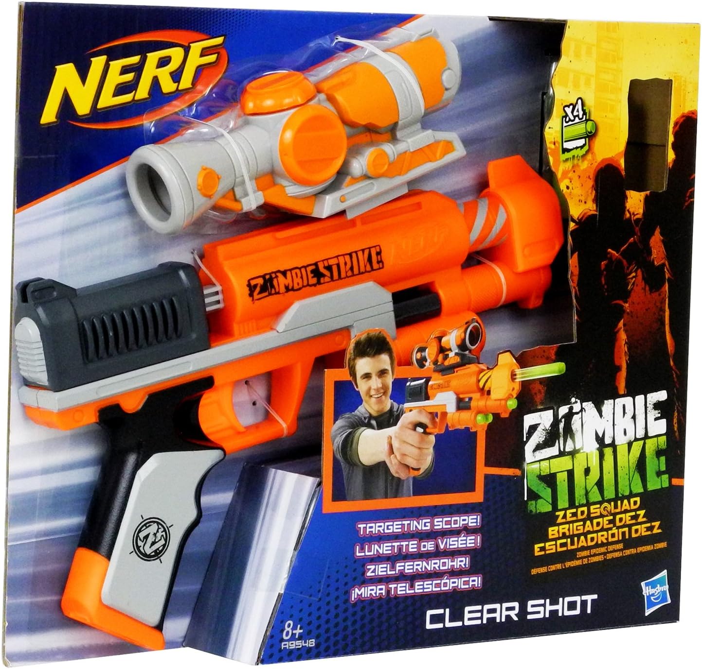 nerf zombie strike zed squad clear shot blaster