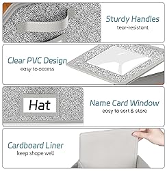 AOODA 2 PCS Stackable Hat Storage for Baseball