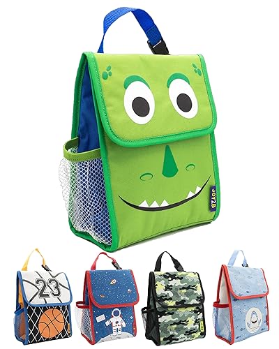 JOY2B Kids Lunch Bag Insulated Dino Lunch Bag Kids with Water
