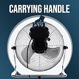 Belaco 12 Inch Metal Floor Fan High Velocity Chrome BELF-30 3 Speed view 3