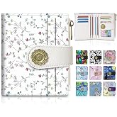 Chelmon Daisy Wildflower Small Wallet Woman RFID Blocking | PU Leather, Bifold Credit Card Ladies Purse, Holiday Gifts for Mom, with 1 ID Window 10 Card Slots, Cute Zipper Coin Pocket