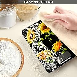 Sunflowers Food Scale Waterproof Digital Kitchen