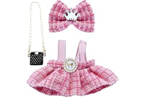 GENERIC Clothes for LA BUBU 17cm Doll (NO Doll),Outfit for LA BUBU,Dress and Hairpin Set for LABUBU Dress Up,Accessories for LA BUBU