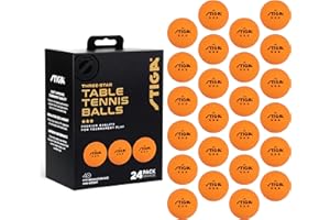STIGA 24pk 3-Star Ping Pong Balls - USATT Approved Tournament Quality - ITTF Regulation Size & Weight - Durable, Tournament Table Tennis Balls