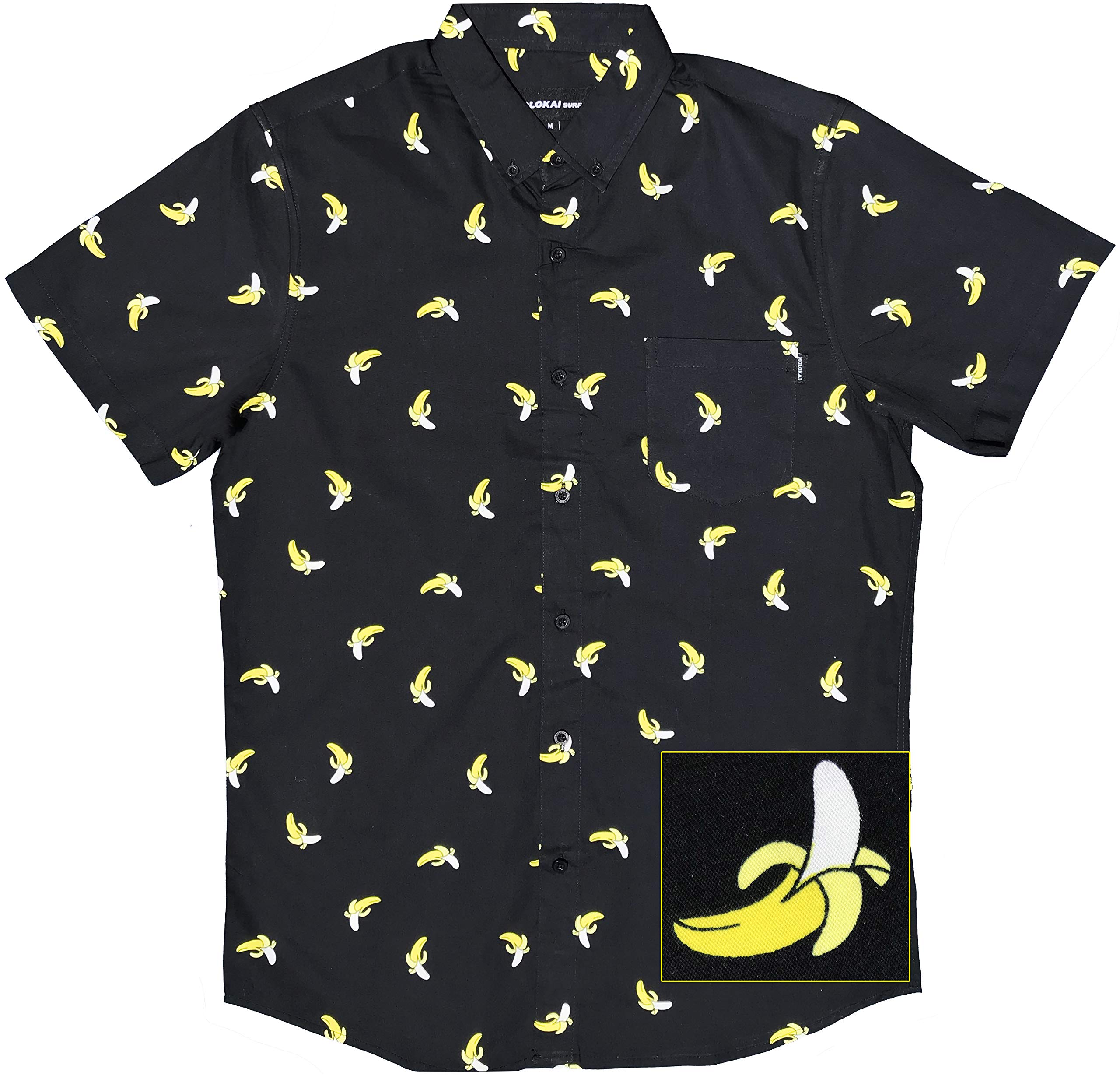 M MOLOKAI SURF Official Molokai Button up Slim Fit Hawaiian Short Sleeve Shirts