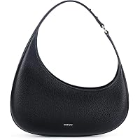 Fuiriver Women's Vintage Crescent Shoulder Bag – Small Mini Purse With Zipper, PU Leather – Multiple Colors