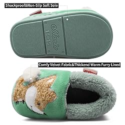 Plush Warm Slippers for Girls Boys Kids Toddlers