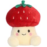 Aurora Palm Pals 5.5" Lucy Strawberry Mushroom Adorable Plush | Bean-filled understuffed bodies with collectible personalities