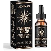 Sunless Tanning Drops for Water & Beverages – Oral Tanning Supplement, Natural Sunkissed Glow for Face & Body, Vegan & Safe, No Sun Required, Watermelon Flavor (2.02 fl.oz)