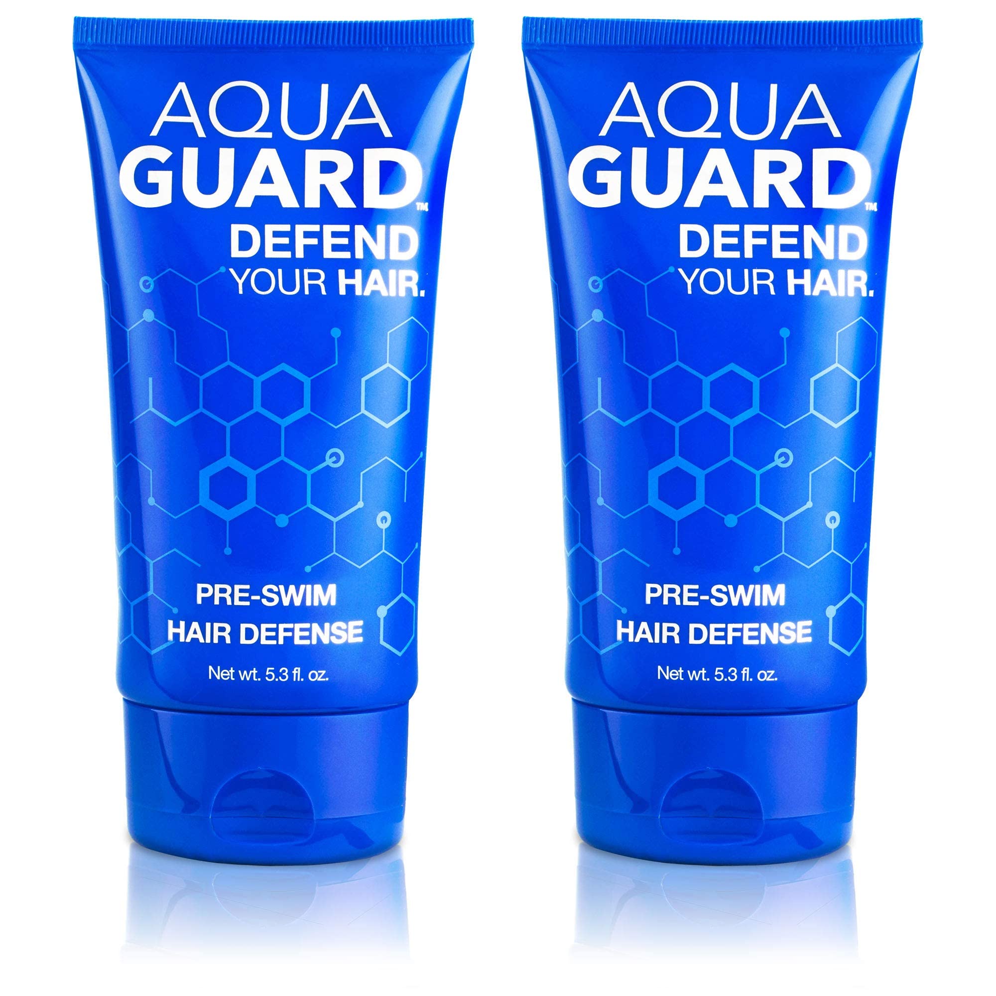 AQUA GUARD Pre-Swim Hair Defense | Prevents Chlorine Damage + Softens Hair | Made in California | Color Safe, Great Scent | 5.3 oz (2 Pack) — image 1