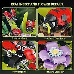 YEECHAO Flowers & Ladybug Insect Collection