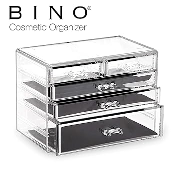 Amazon Com Bino 5 Drawer Acrylic Jewelry And Makeup Organizer