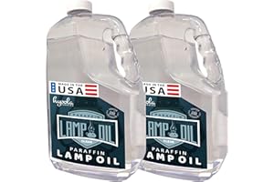 HYOOLA 1-Gallon Liquid Paraffin Lamp Oil - Clear Smokeless, Odorless, Ultra Clean Burning Fuel for Indoor and Outdoor Use - Highest Purity Available - 2 Pack