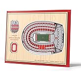 YouTheFan NCAA Ohio State Buckeyes 100th 5-Layer StadiumView 3D Wall Art - Ohio Stadium