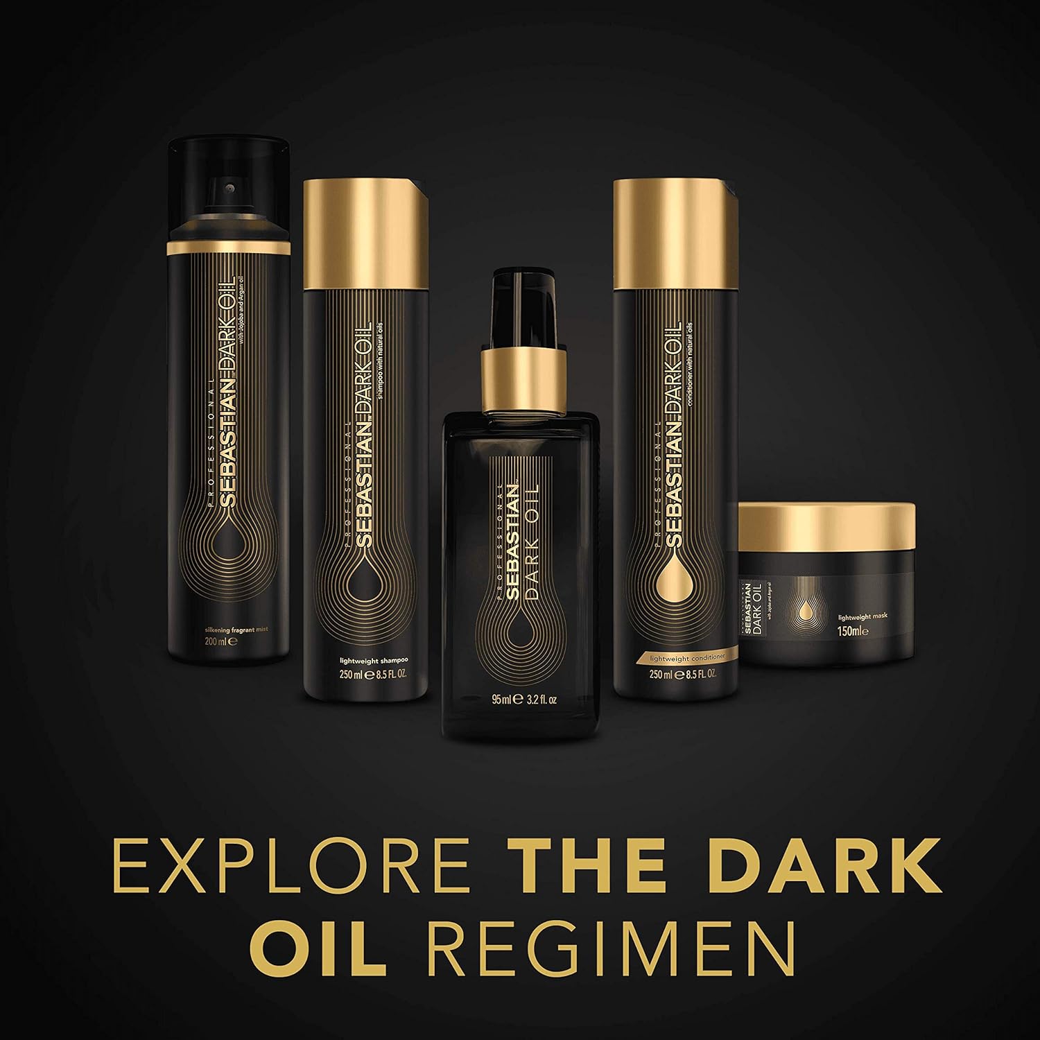 Sebastian Professional Dark Oil, Lightweight Hair Styling Oil, 3.2 oz: Sebastian: Premium Beauty