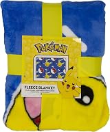 Character World Official Pokemon Memphis Fleece Throw Pikachu 100x150cm Blue view 3