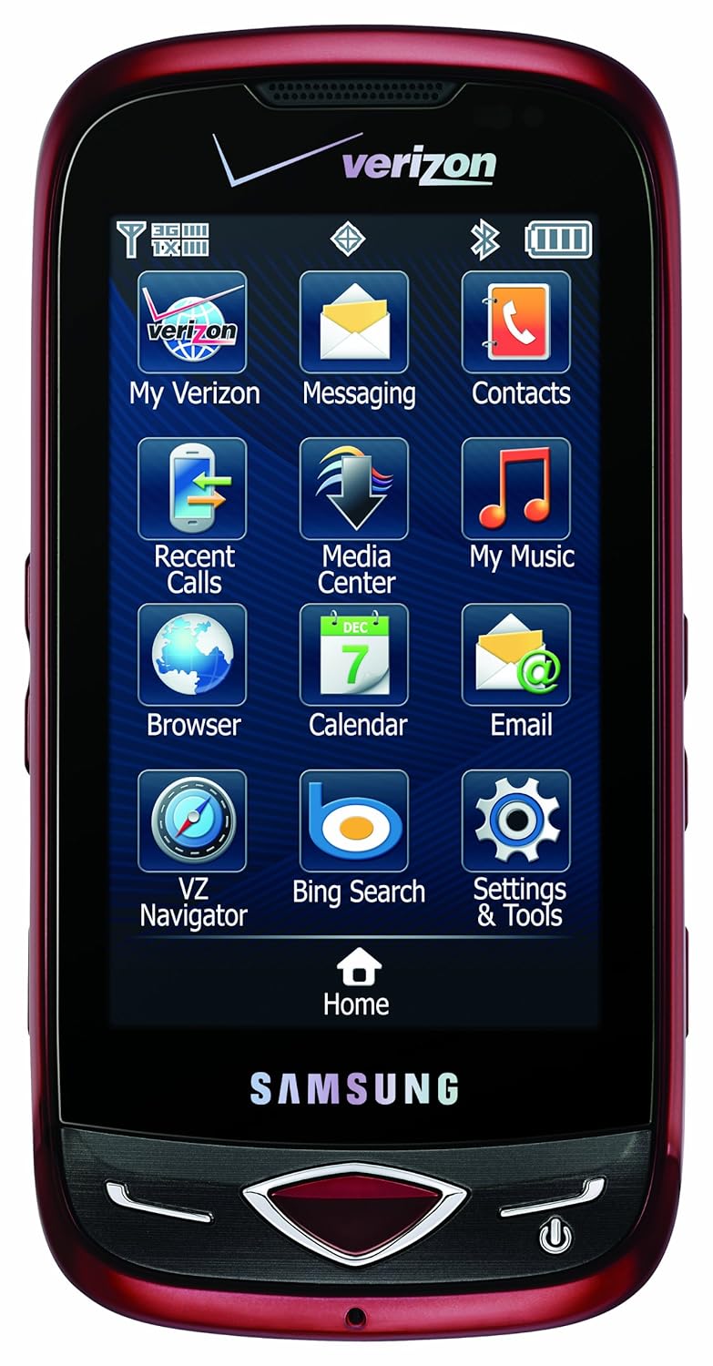 Amazon.com: Samsung Reality SCH-U820 Phone, City Red (Verizon Wireless):  Cell Phones & Accessories