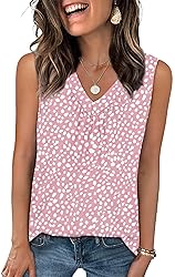 OFEEFAN Womens Summer Tops V Neck Tank for Women