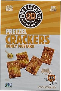 Pretzelized, Honey Mustard Pretzel Crackers, 6.5 Ounce