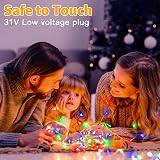 Ollny Fairy Lights Mains Powered 60m 600 LED Multicoloured Outdoor String view 8