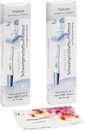 2x Pregnafix Schwangerschafts Fruhtest 1x Z1 Pharma