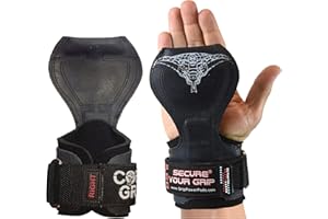 GRIP POWER PADS Cobra Grips PRO Weight Lifting Gloves Heavy Duty Straps Alternative Power Lifting Hooks for Deadlifts Adjustable Neoprene Padded Wrist Support Bodybuilding