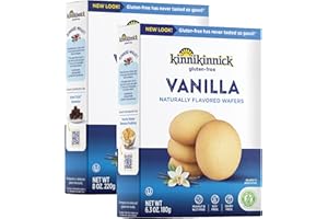 Kinnikinnick - Vanilla Wafers - Gluten Free, Allergy Friendly Cookies - 6.3 oz. Boxes - 2 Pack