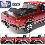 Amazon Com Tyger Auto Black Soft Top T3 Tri Fold Truck Tonneau Cover Tg Bc3f1019 Works With 2009 2014 Ford F 150 Excl Raptor Series Styleside 5 5 Bed For Models Without Utility Track System 5 5