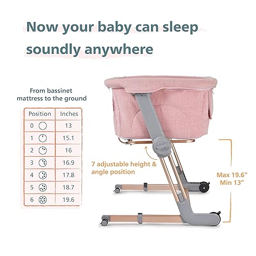 Unilove Hug Me Plus 3-in-1 Bedside Sleeper Portable Bassinet for