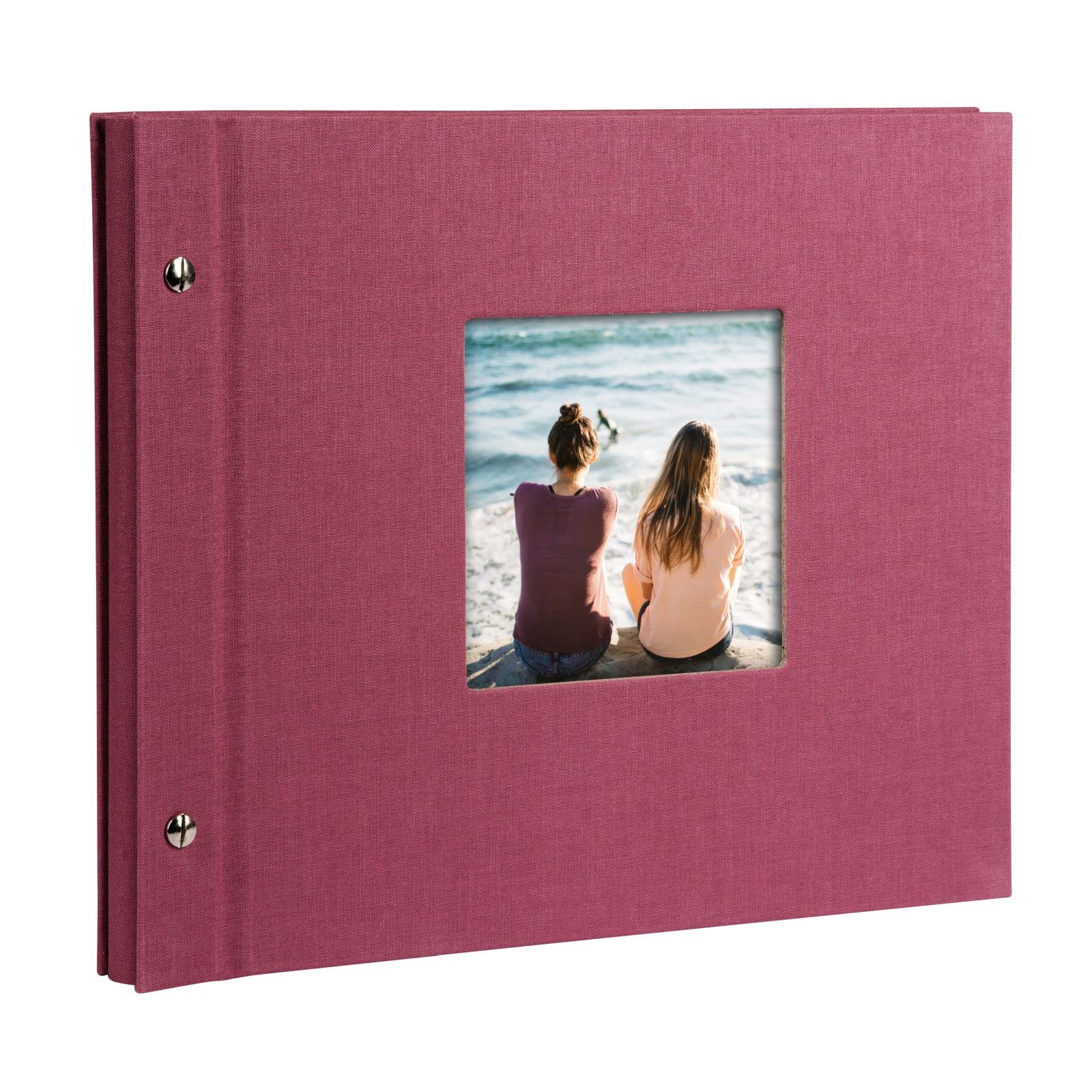 Goldbuch Trend Photo Album 25 x 25 cm, 60 Pages with Pergamine, fuchsia, 30x25 cm