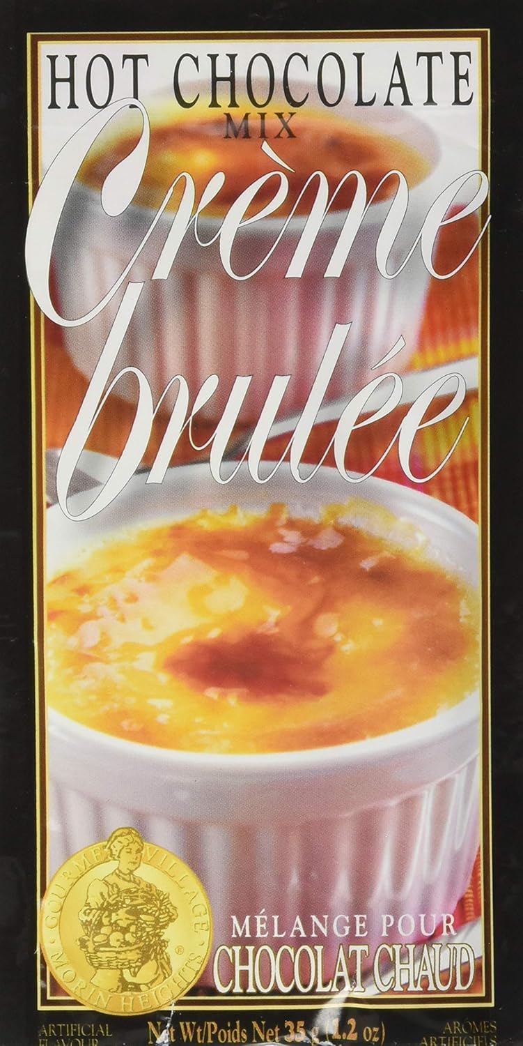 Gourmet du Village Hot Chocolate Mini, Crème Brulée, 35g Amazon.ca