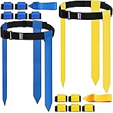 MIUONO Flag Football Belts, Flag Football Set for Adults Kids and Youth, Flag Football Flags for Players Training Competition
