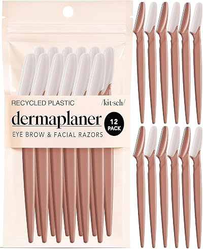 Kitsch Dermaplane Razor for Women Face 12 pcs Terracotta