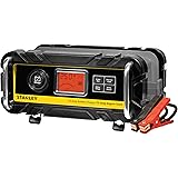 Stanley BC25BS 25 Amp High Frequency Bench Battery Charger with 75 Amp Engine Start, Alternator Check and Battery Reconditioning