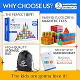 Sunny Auntie Magnetic Tiles 56 PCS Educational Building Set view 2