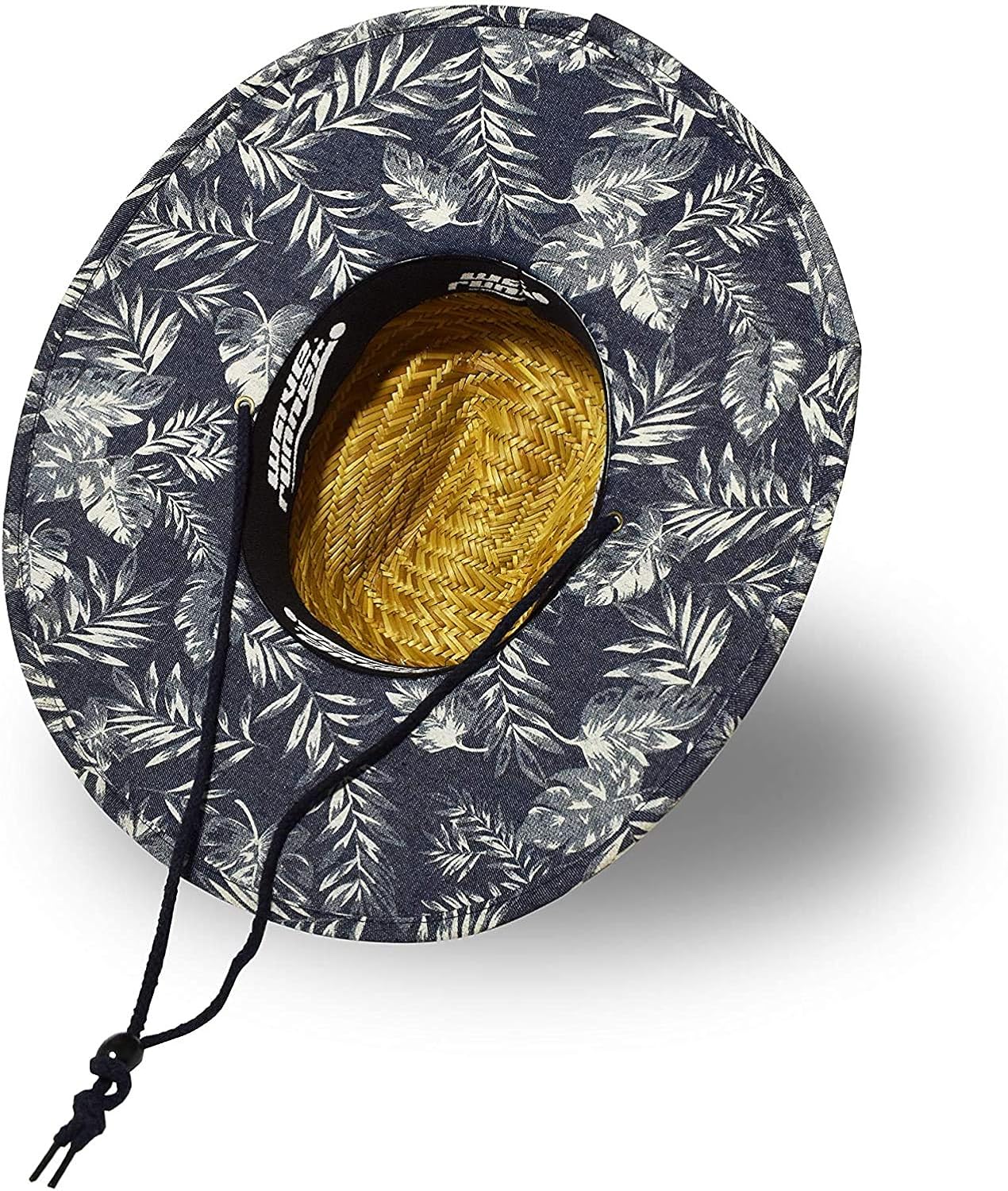 WAVERUNNER Men's Beach Straw Hat Wide Brim Sun Hat with UPF 50