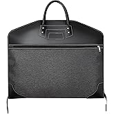 ZARLOO 40" Premium Carry-On Travel Garment Bag with Pocket for Business – Foldable, Lightweight Suit Carrier for Men Women – Water-Resistant & Wrinkle-Free Cover for Suits, Dresses & Coats (Black)