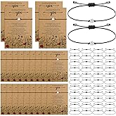 Remuuly Inspirational Bracelet for Women Bulk Adjustable Flower Bracelets Friend Teacher Birthday Gifts for Women