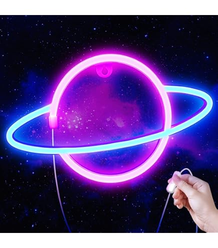 "Bonjour" "Ciao" LED Neon Sign Wall Light - USB Powered, Adjustable Brightness, 15" X 7" Decorative Lamp - View #10