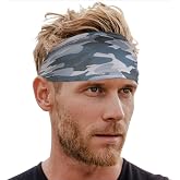Tough Headwear Mens Headband | Sweat Headbands for Men Women Working Out Running Sports &ndash; Athletic Sweat Band Exercise
