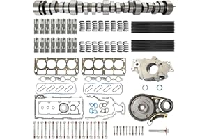IRONCLADDIMI 5.3 Sloppy Mechanics Stage 2 Cam Lifters Kit & Head Gasket Bolt Set & Oil Pump & Timing Chain Kit Fit For GM Chevy GMC Cadillac Buick Pontiac LS Trucks/SUVs V8 4.8L 5.3L 6.0L 6.2L 1997-2013