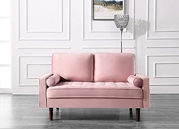 Amazon Com Us Pride Furniture Love Seats Loveseat Pink Kitchen