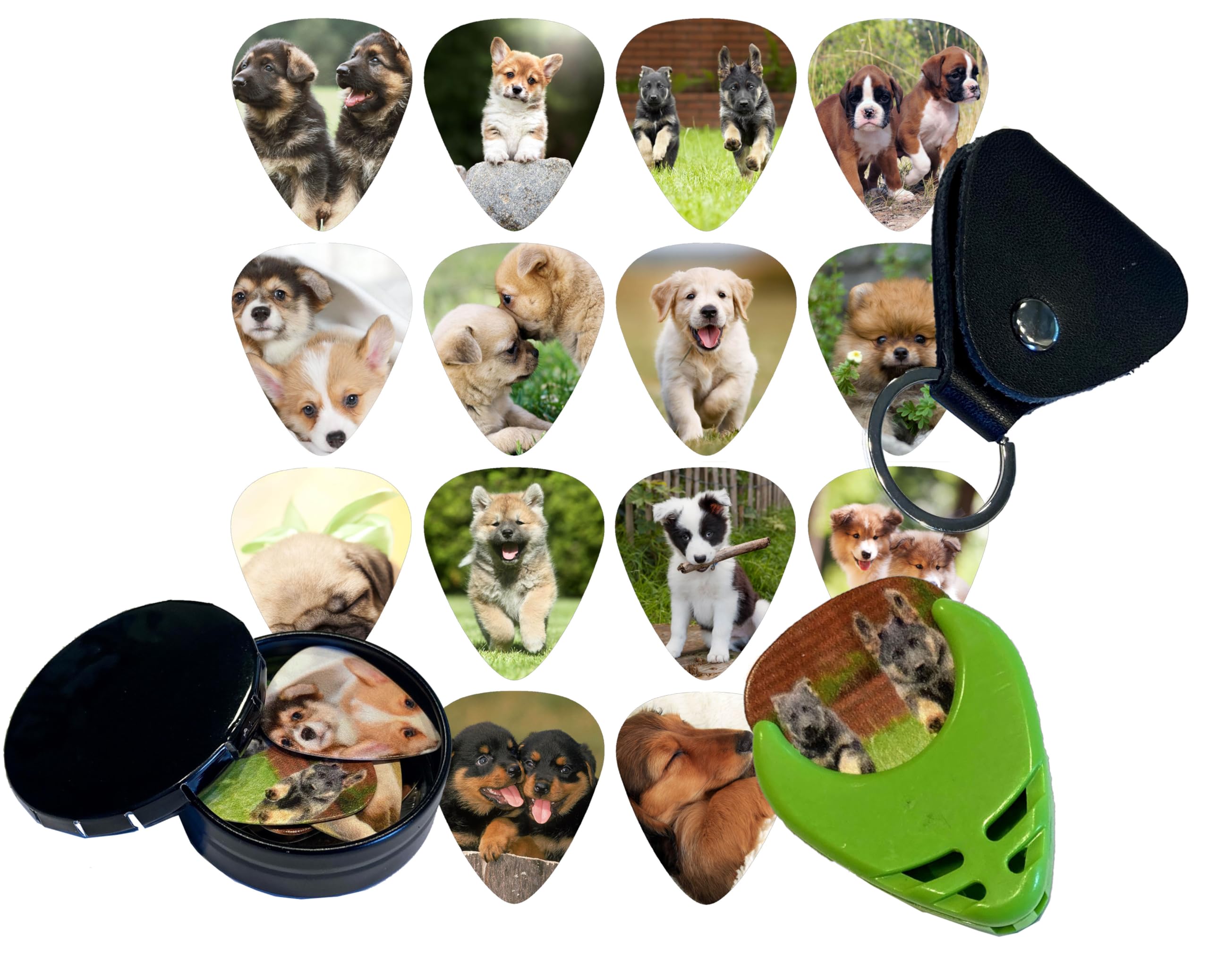 Epic 10-Pack Wood Grain-Colored Guitar Picks .71mm Medium Thickness Plectrum Material