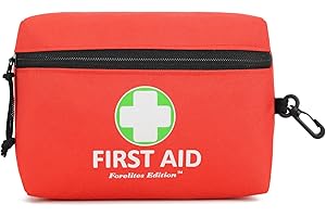 FORELITES EDITION Mini First Aid Pouch Empty (Bag Only), First Aid Kit prepared at Home, Office, Vehicle, Small First Aid bag, Emergency Kit For Outdoor Adventure, Cycling, Hiking, Camping, Travel, Sports.