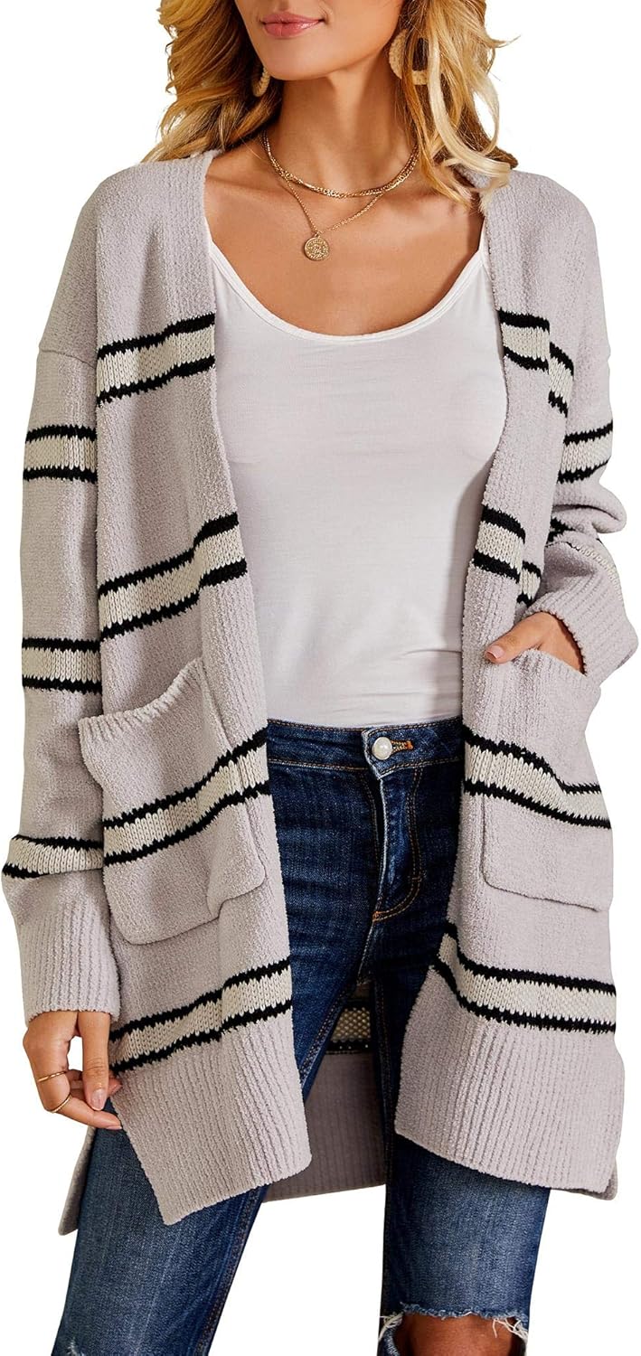 fuzzy cardigan sweater